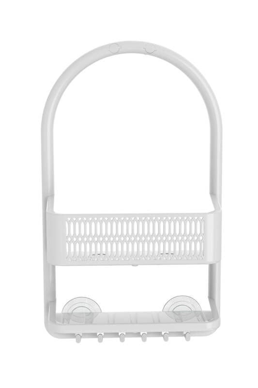 PRİMANOVA CERES PLASTİK BANYO DUŞ RAFI BEYAZ