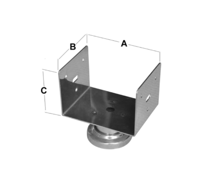 PERGULE AYAĞI KROM U 14 CM 32025