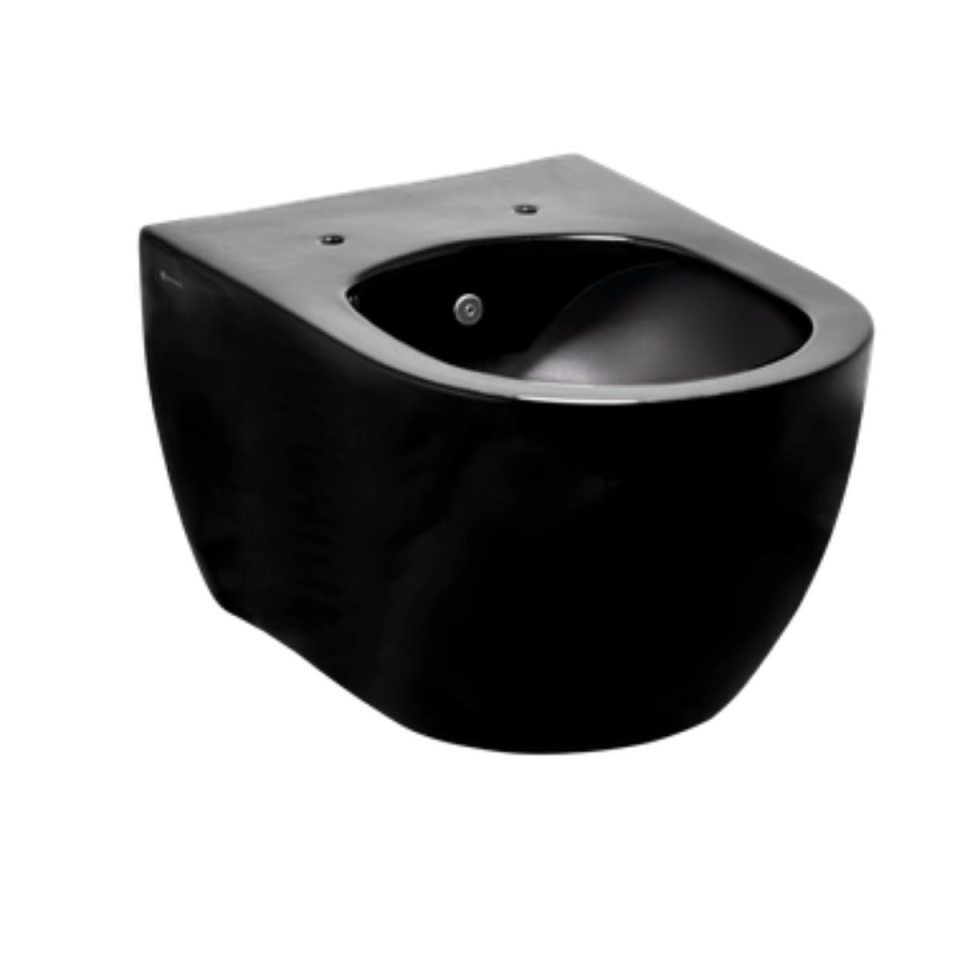 SERAMİKSAN ASMA KLOZET HILL RIMOUT SİYAH+KAPAK A031211H