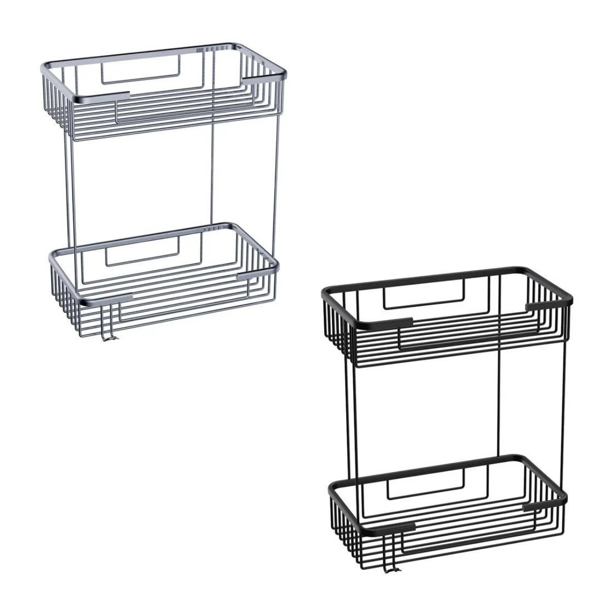 DUXXA ŞAMPUANLIK  PLAZA 25X15 2 KATLI KROM