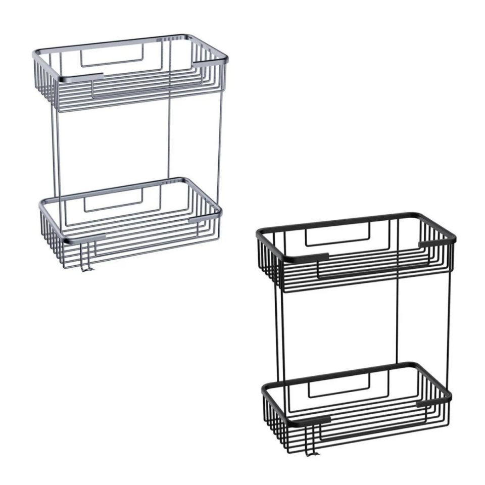 DUXXA ŞAMPUANLIK  PLAZA 25X15 2 KATLI KROM