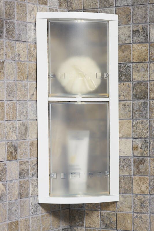 PRİMANOVA KAPAKLI KÖŞE RAFI ŞEFFAF NATUREL