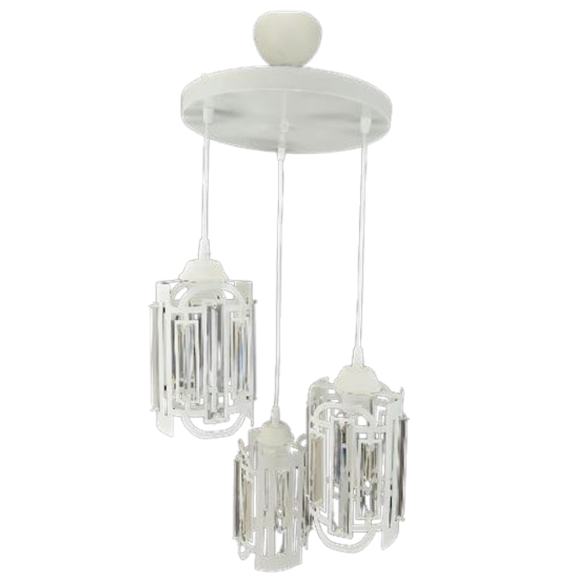 AVİZE NAPOLİ 3 LÜ SARKIT BEYAZ