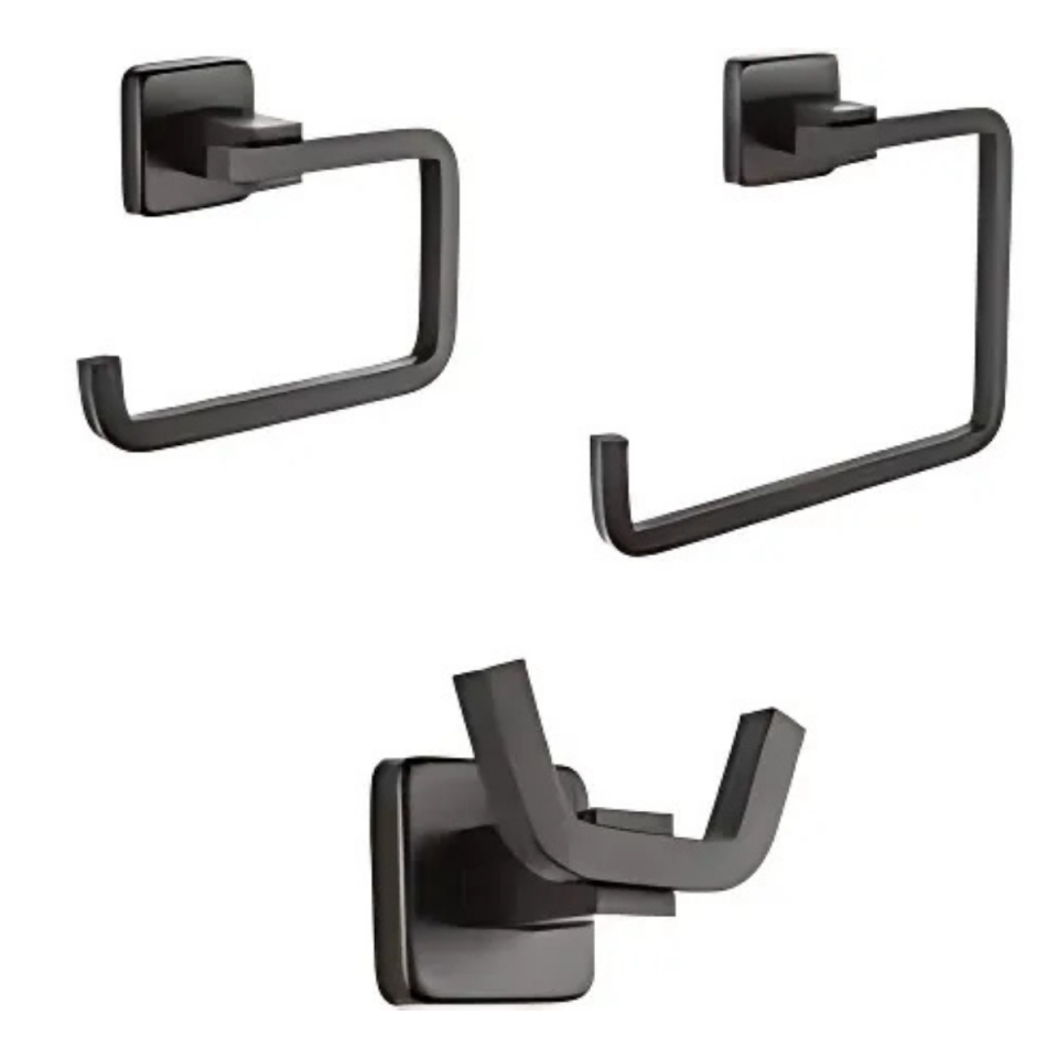 BELİNZA TİME 3 LÜ AKSESUAR SETİ KAPAKLI SİYAH S824