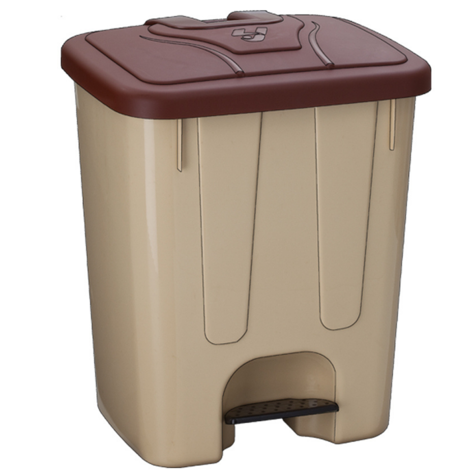 ŞENYAYLA ÇÖP KOVASI PEDALLI KÖŞELİ 40 LT 4255