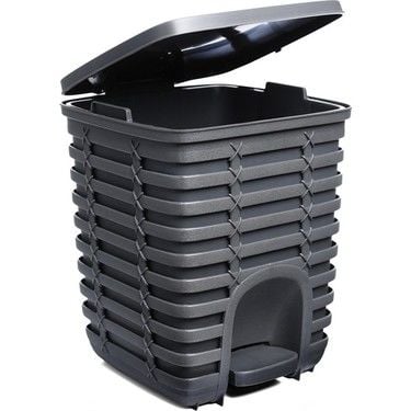 PRİMANOVA PALM PEDALLI ÇÖP KOVASI ANT.GRİ ME5407