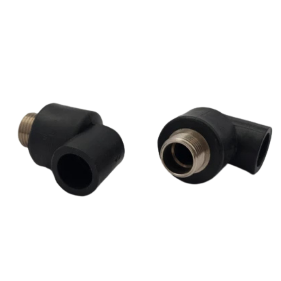 20X1/2 DIŞ DİŞLİ DİRSEK SİYAH