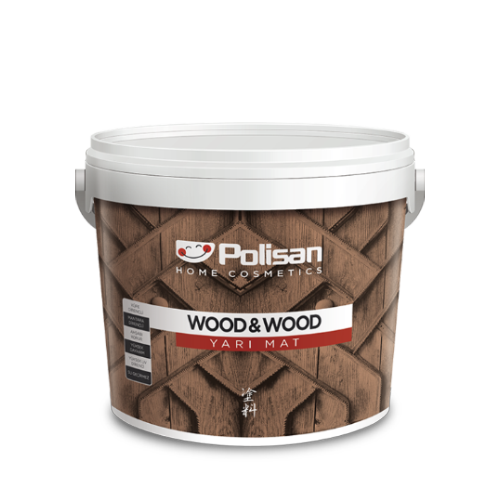 POLİSAN W&W SU BAZLI YARI MAT RENKSİZ VERNİK 1-1 573