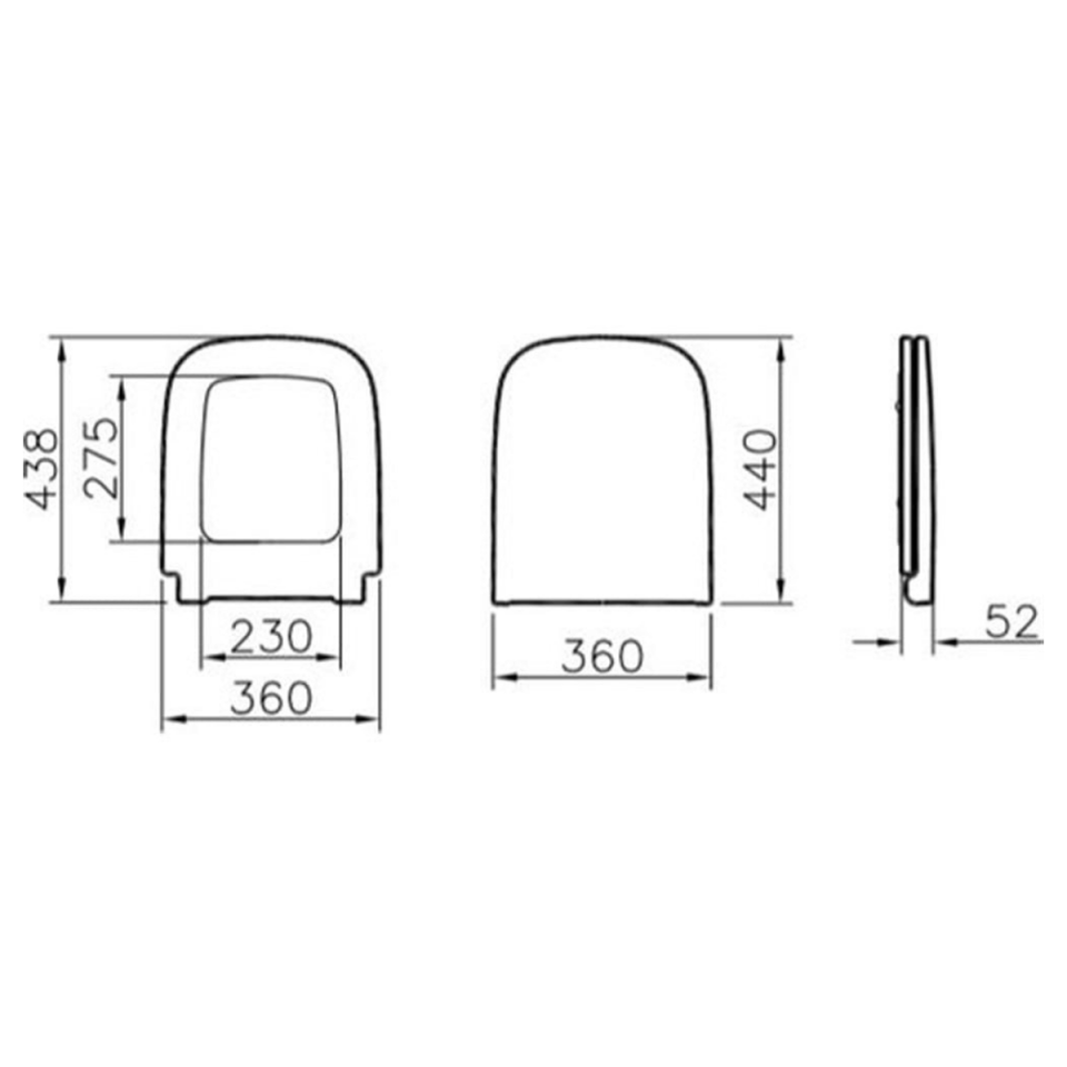 VİTRA KLOZET KAPAĞI S 20 SOFT EKO 117-003-909