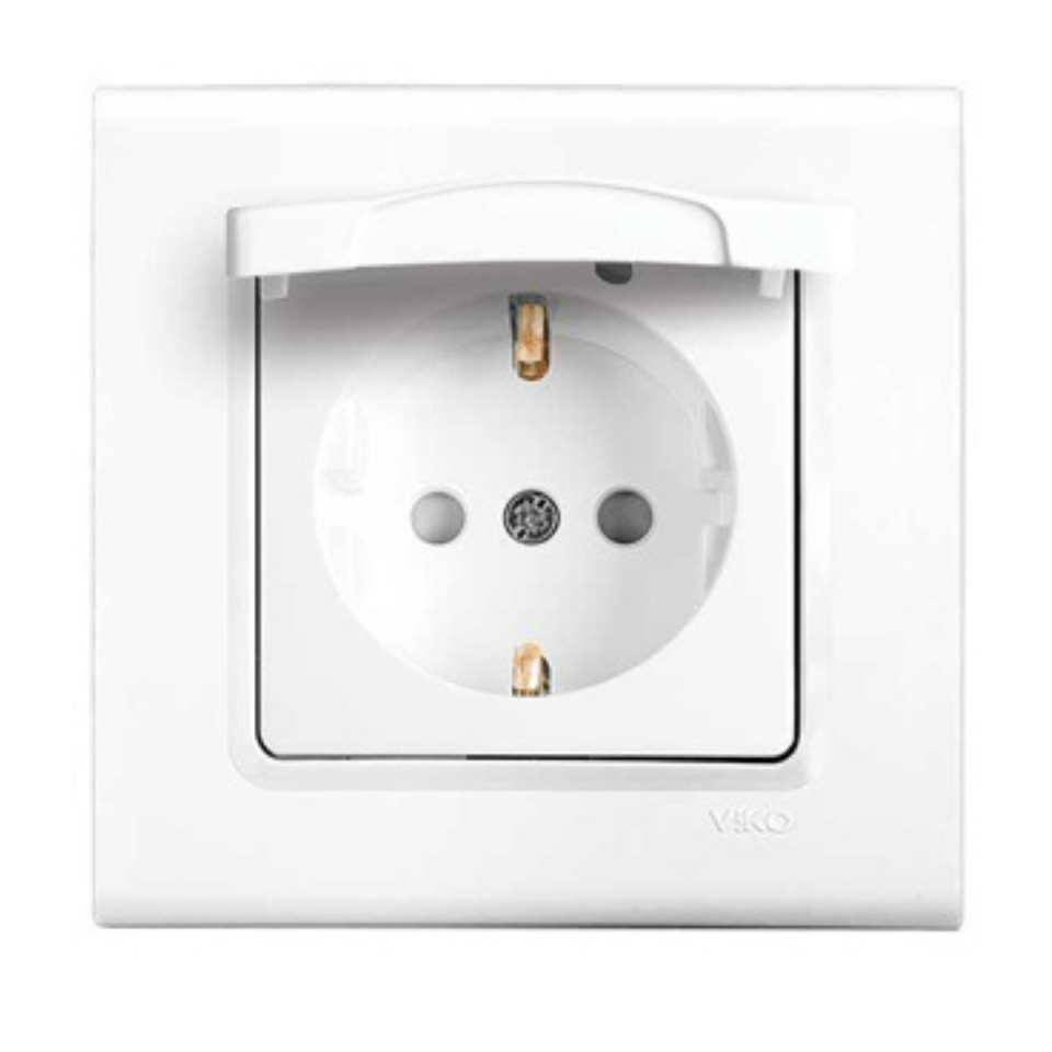 Vİ-KO ROLLİNA KAPAKLI TOPRAKLI PRİZ 9044X012