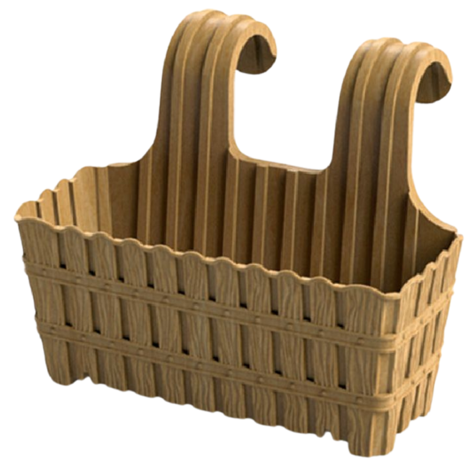 VİOLET 65 CM BAMBU BALKON SAKSI 1062