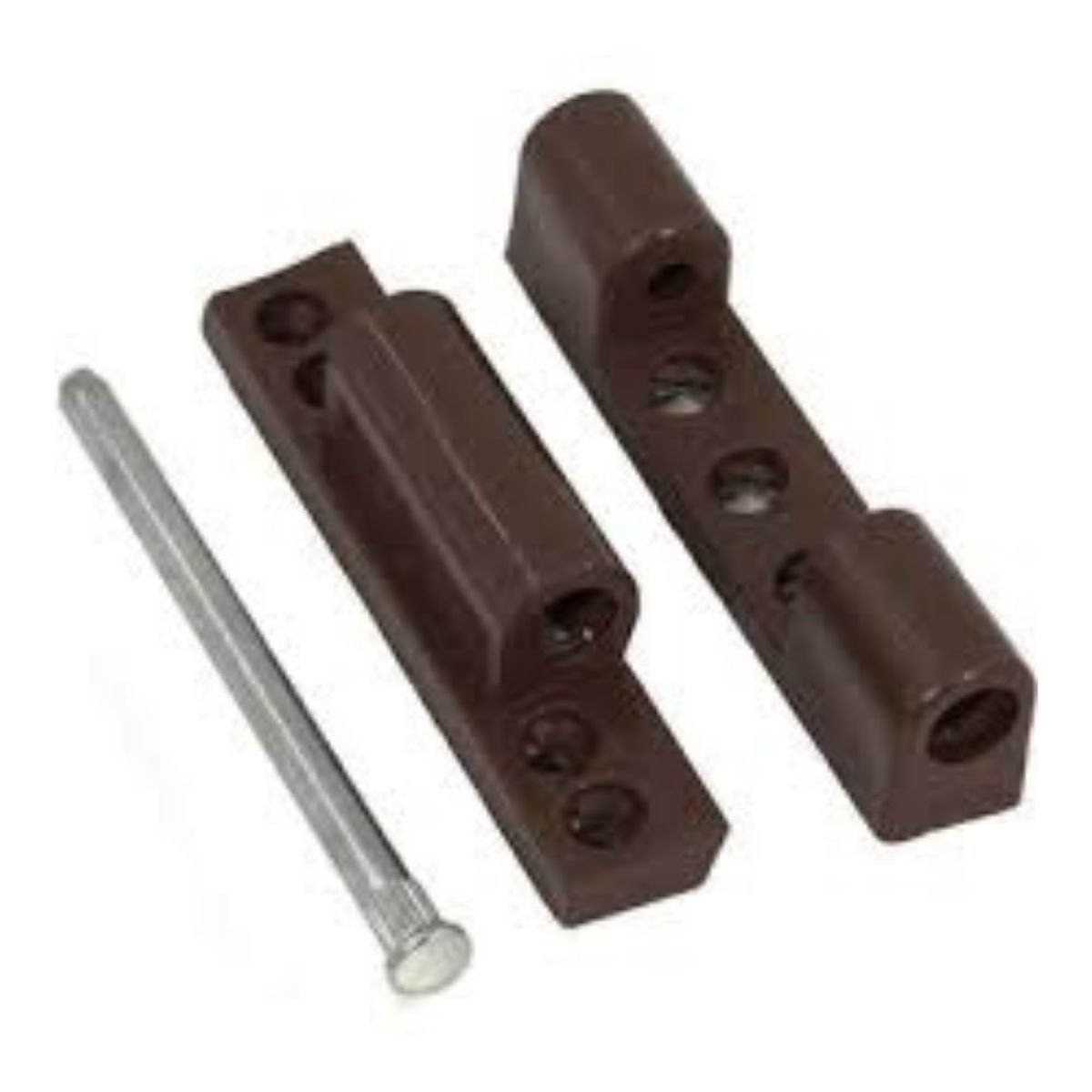 NOBEL PVC KAPI MENTEŞESİ KOYU KAHVE 2 Lİ PKT.