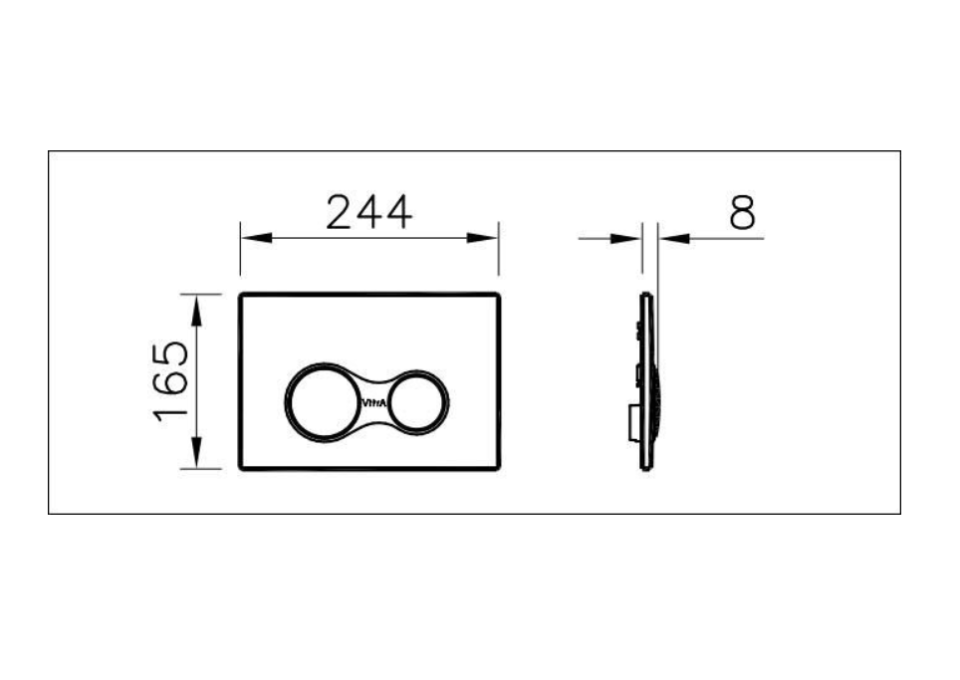 VİTRA SİRİUS KUMANDA PANELİ PARLAK BEYAZ 740-0400