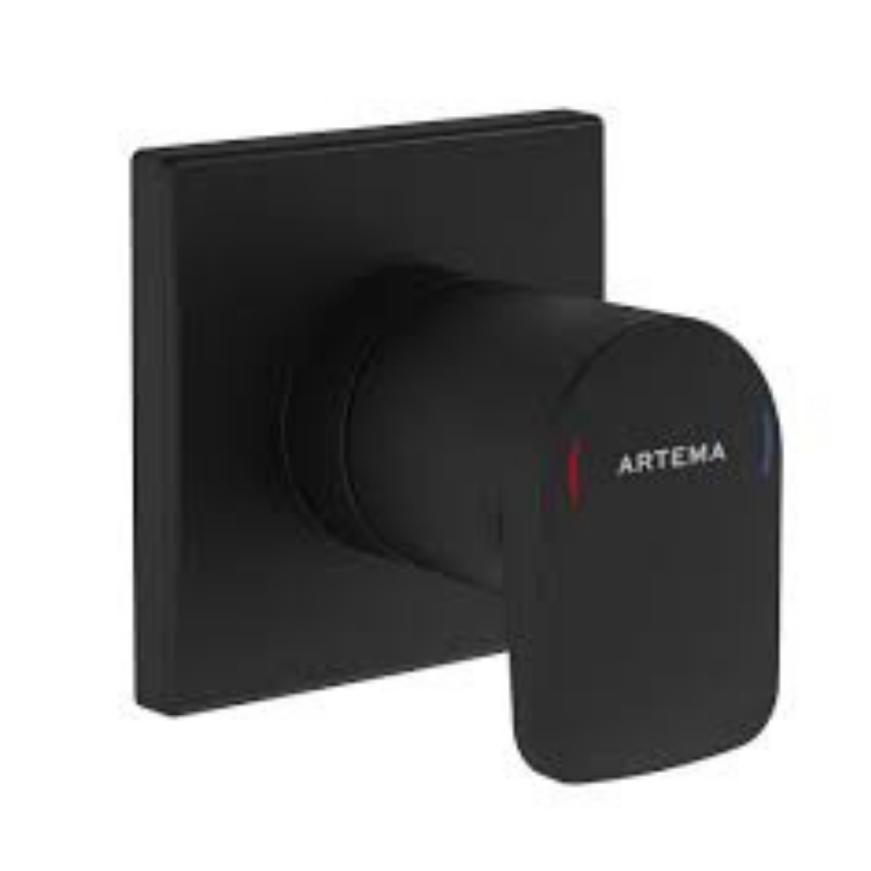 ARTEMA ROOT SQUARE ANKASTRA STOP VALF SIVA ÜSTÜ MAT SİYAH A4272936