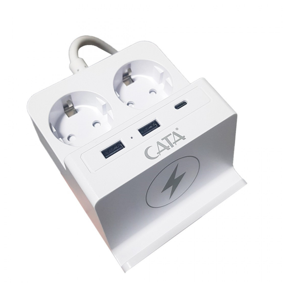 CATA YUNUS AKIM KORUMALI 2 Lİ GRUP PRİZ CT-3003