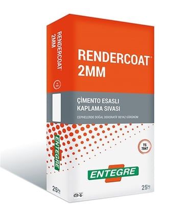 ENTEGRE MİNERAL KAPLAMA RENDERCOAT  25 KG 2MM