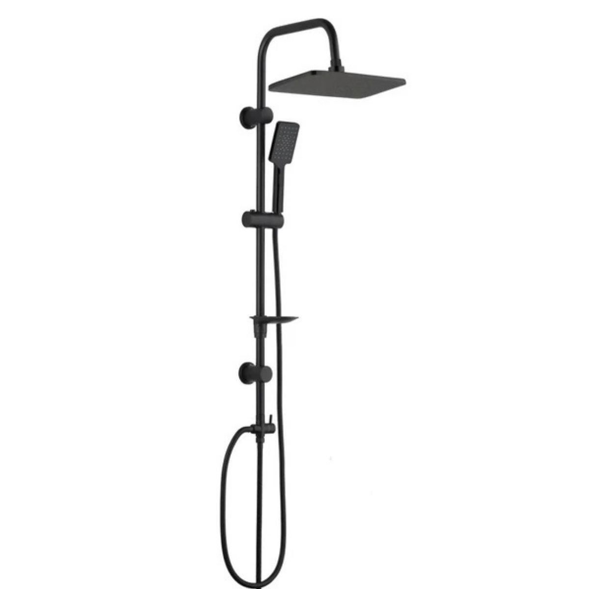 İTİMAT DELTA ÇİFT BAŞLI DUŞ SETİ BLACK 400D.CB