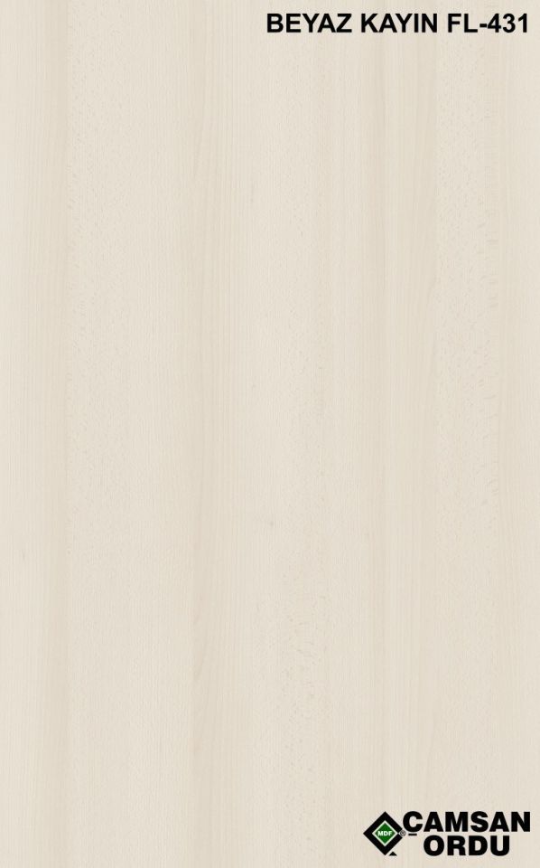 MDF 18MM KAPLAMA BEYAZ KAYIN-ASTAR KAYIN