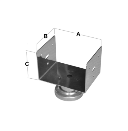 PERGULE AYAĞI KROM U 15 CM 32027
