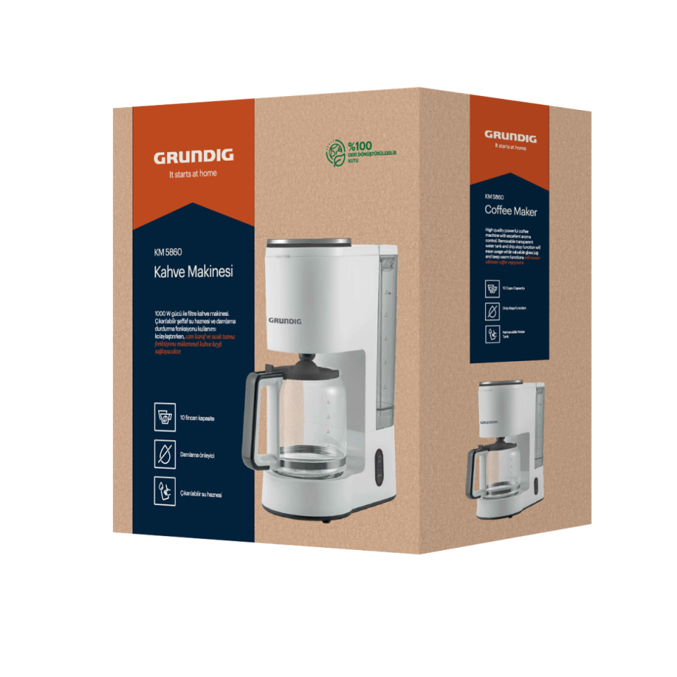 GRUNDİG FİLTRE KAHVE MAKİNESİ  KM-5860