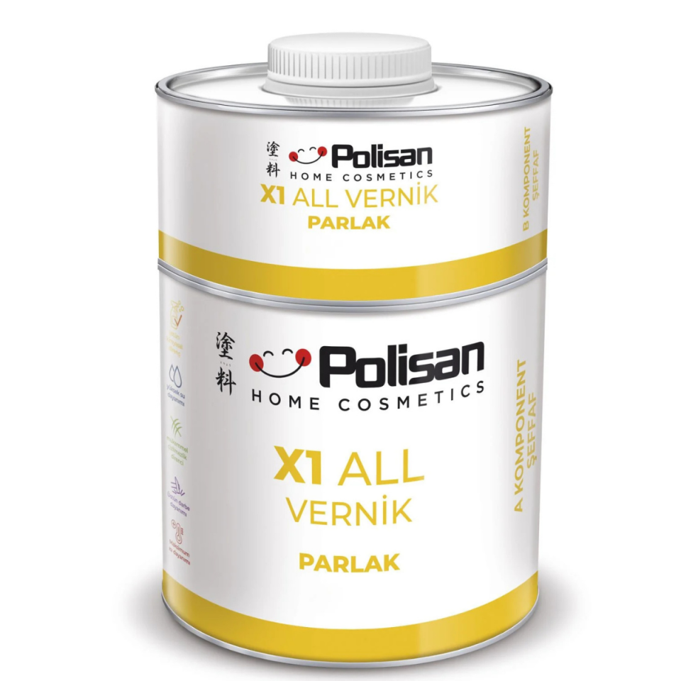 POLİSAN X1 ALL PARLAK VERNİK TKM 0,6 KG