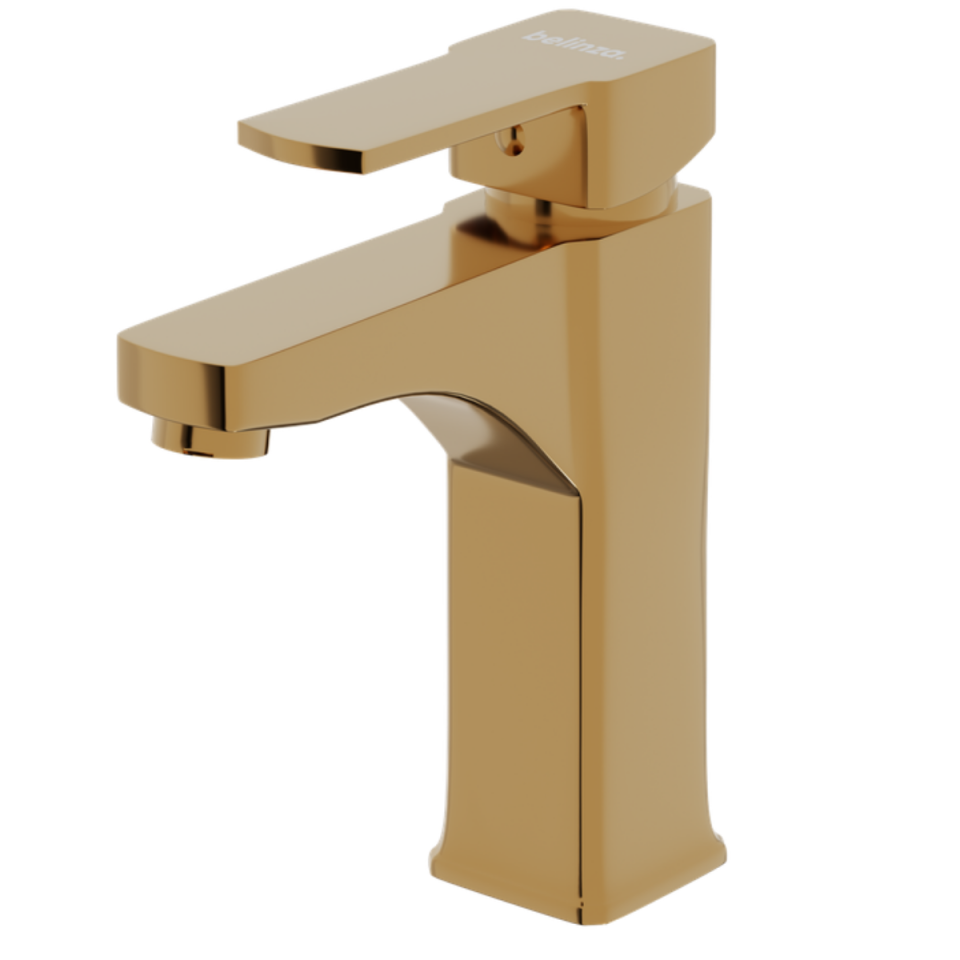 BELİNZA CUBIC LAVABO BATARYASI ALTIN 10100-A