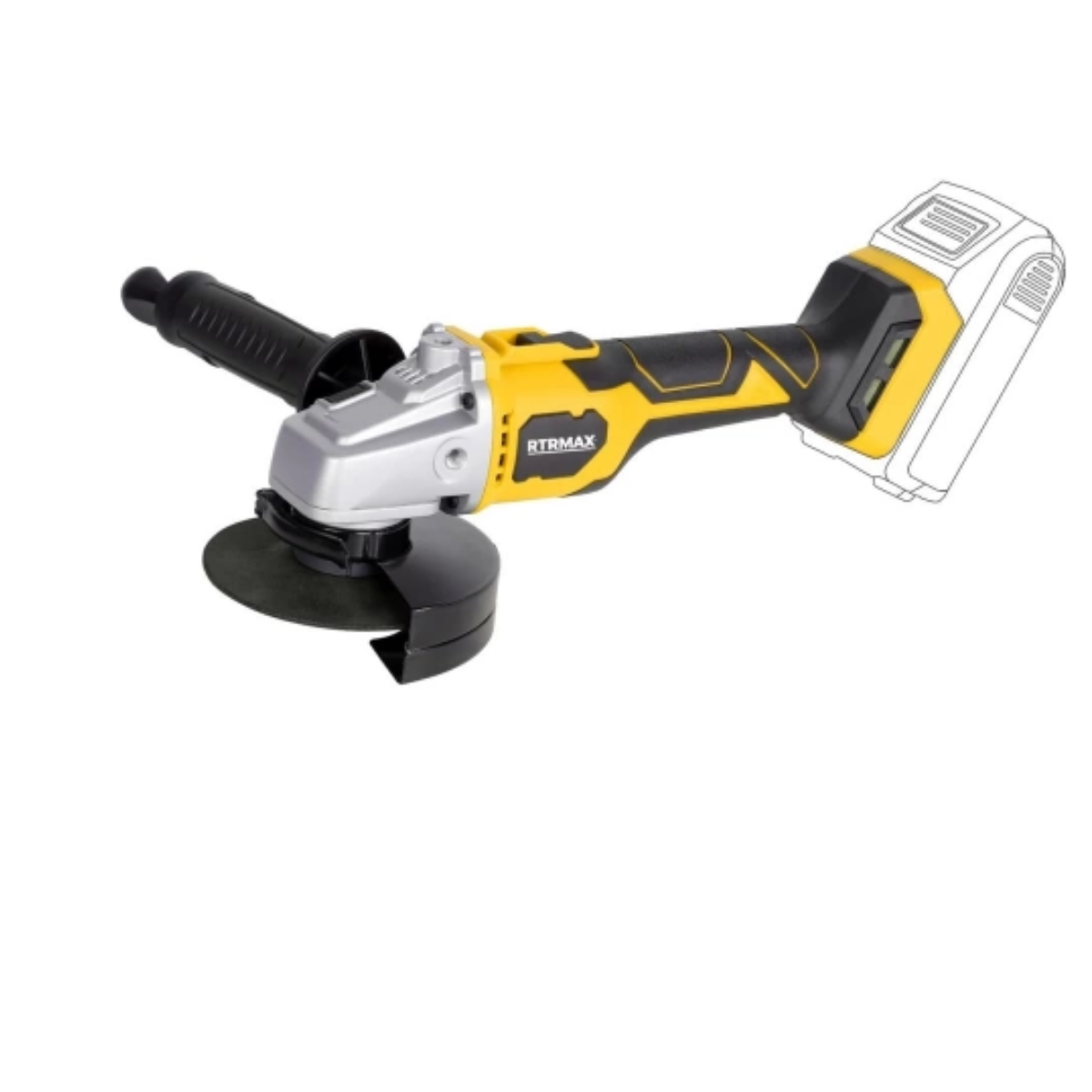 RTRMAX X-LION AVUÇ TAŞLAMA 115 MM AKÜSÜZ RTX3060B