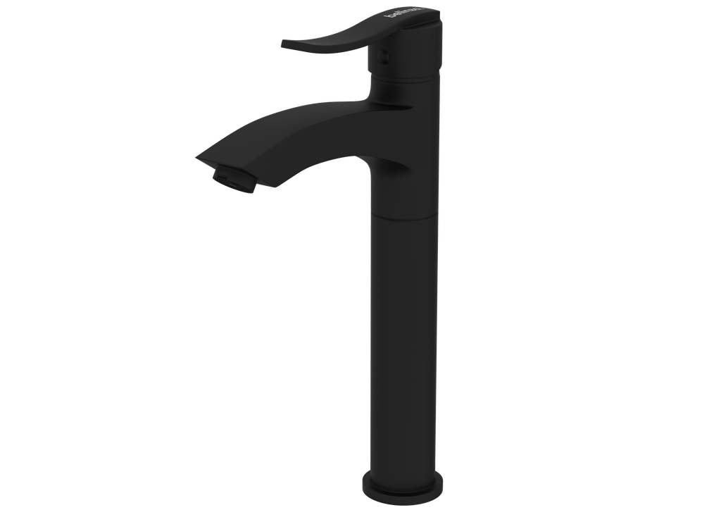 BELİNZA CARIN ÇANAK LAVABO BATARYASI SİYAH 10410