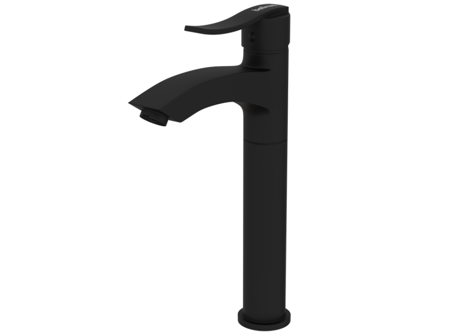 BELİNZA CARIN ÇANAK LAVABO BATARYASI SİYAH 10410