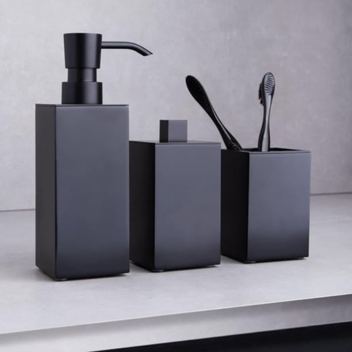 KARLİM NAME SABUNLUK MAT SİYAH S34003