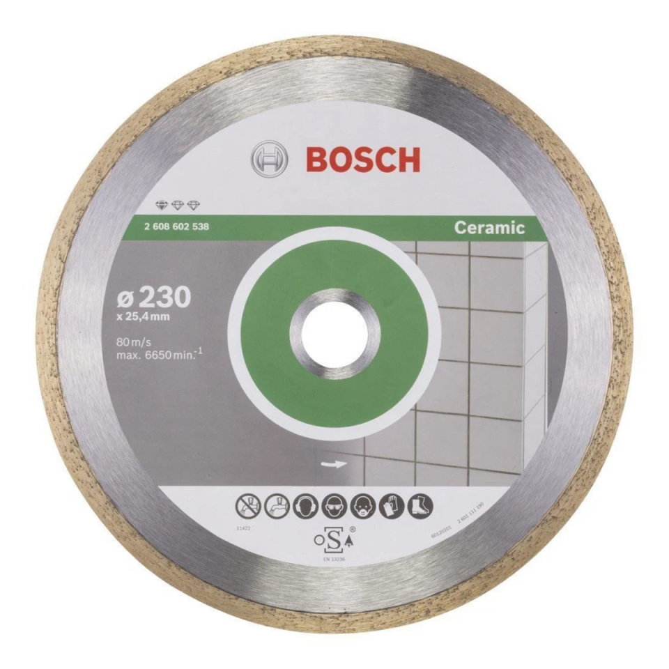 BOSCH ELMAS SERAMİK KESİCİ 230 MM SULU KESİM