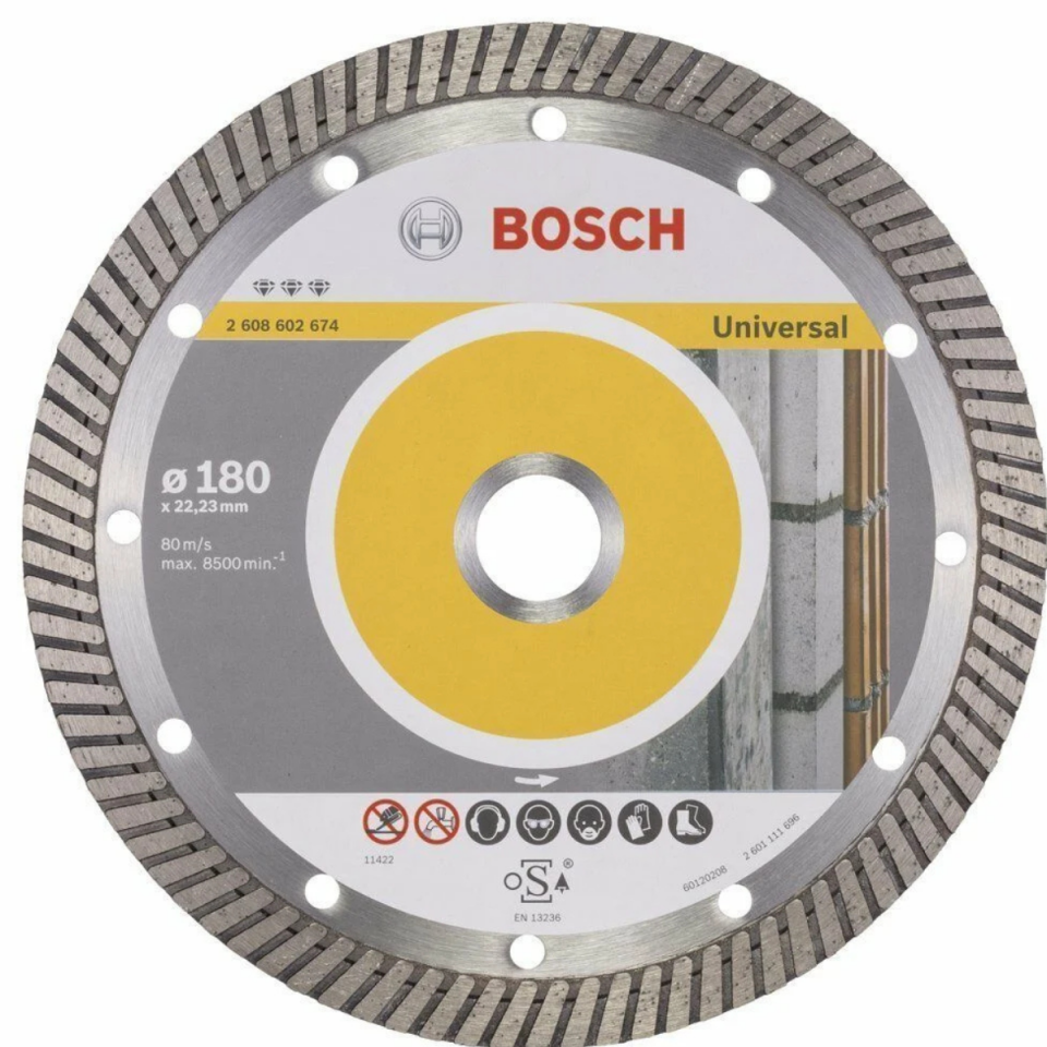 BOSCH ELMAS UNIV.TURBO KESİCİ 180MM