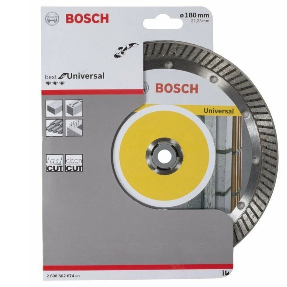 BOSCH ELMAS UNIV.TURBO KESİCİ 180MM