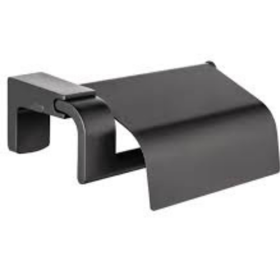 KARLİM NAME KAPAKLI TUVALET KAĞITLIĞI MAT SİYAH S34008