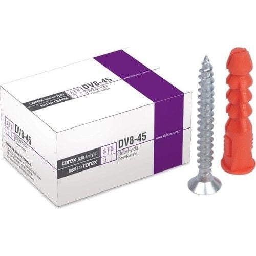 DÜBEL VİDA TAKIMI COREX 100 LÜ