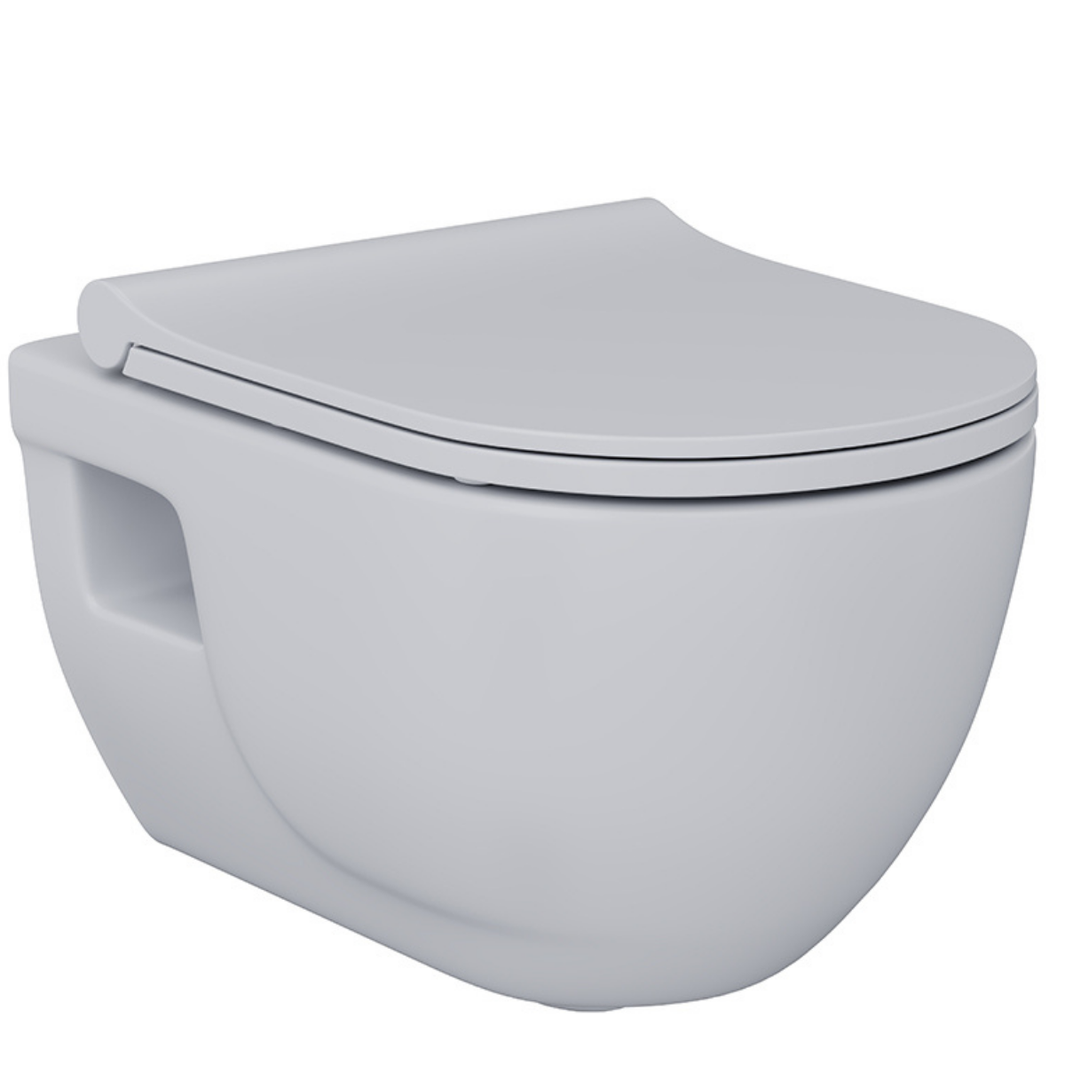 LUCCO BRİLLA RİM-ART ASMA KLOZET+KAPAK GÜMÜŞ GRİ