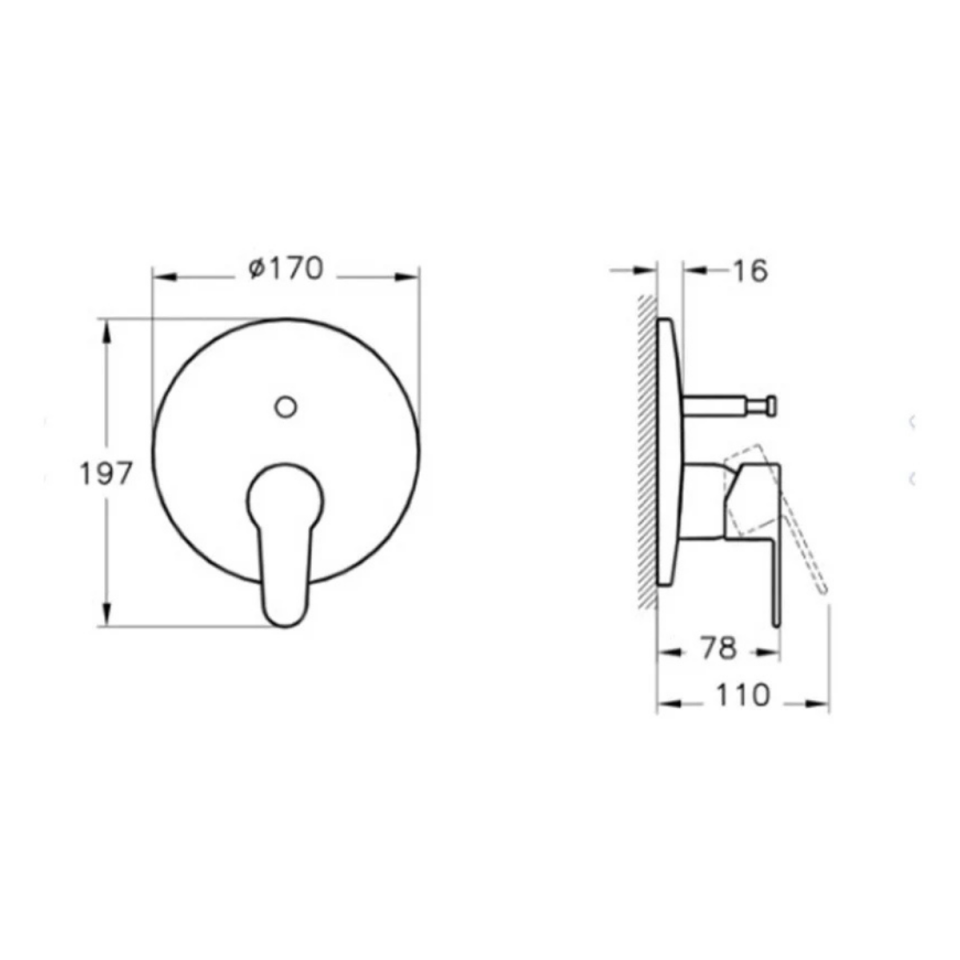 ARTEMA ANKASTRE BANYO BATARYASI SIVA ÜSTÜ A42589