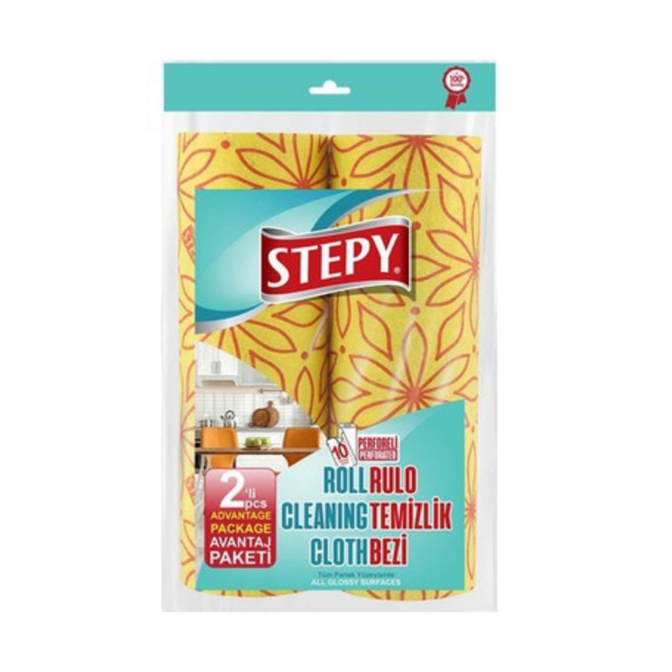 STEPY RULO TEMİZLİK BEZİ 2 Lİ