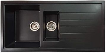 GRANİT EVYE 50X100 1,5 GÖZ SİYAH