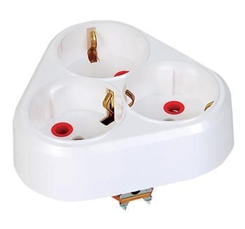 MUTLUSAN 3 LÜ TOPRAKLI FİŞ PRİZ YONCA TİP S-A 0011700330010000