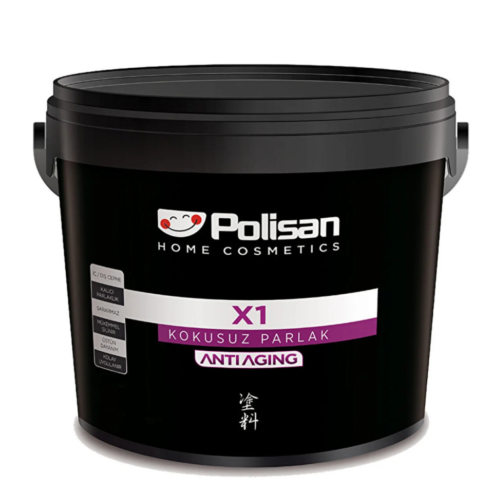 POLİSAN MATRIX X1 KOKUSUZ BOYA SİYAH 2,5L 264