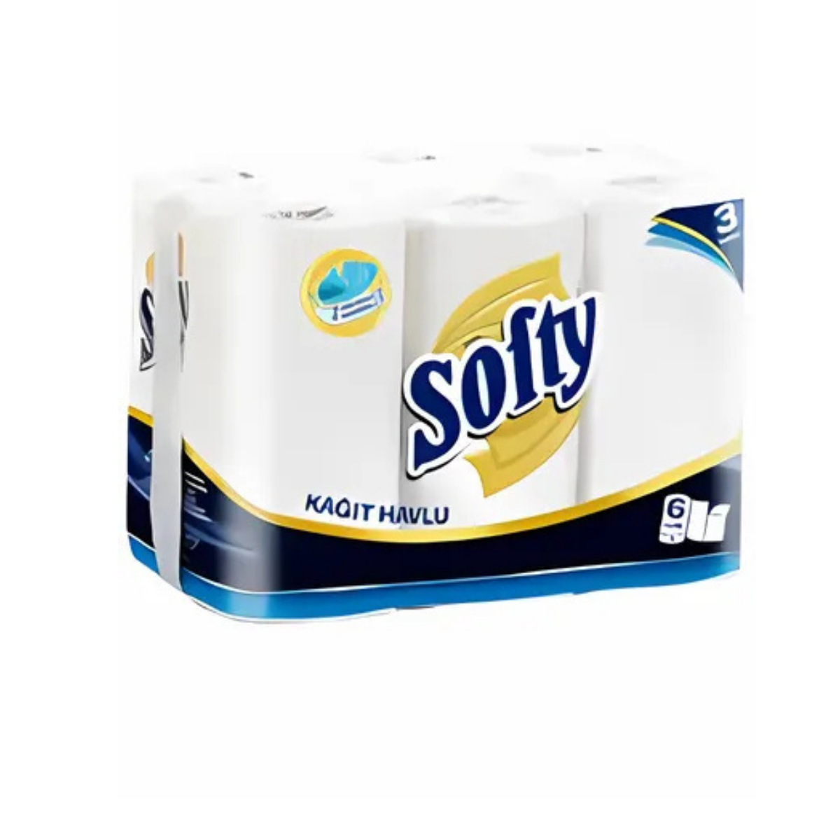 SOFTY 3 KATLI HAVLU KAĞIT 6LI