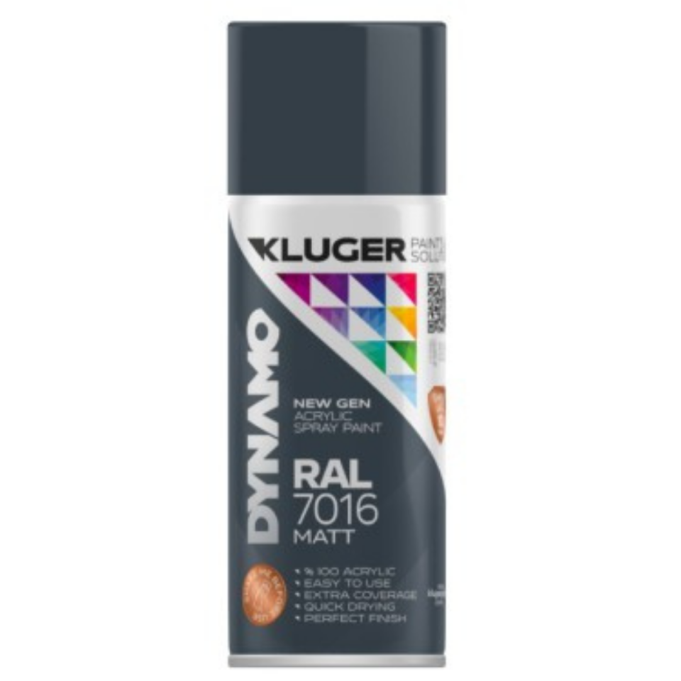 DYNAMO SPREY BOYA MAT ANTRASİT RAL-7016