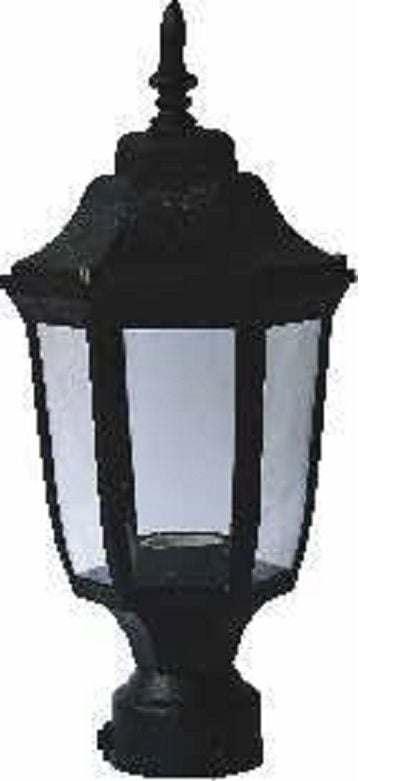 AKVİVA ALTIGEN DİREK ÜSTÜ SİYAH 12401