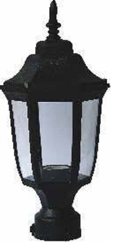 AKVİVA ALTIGEN DİREK ÜSTÜ SİYAH 12401