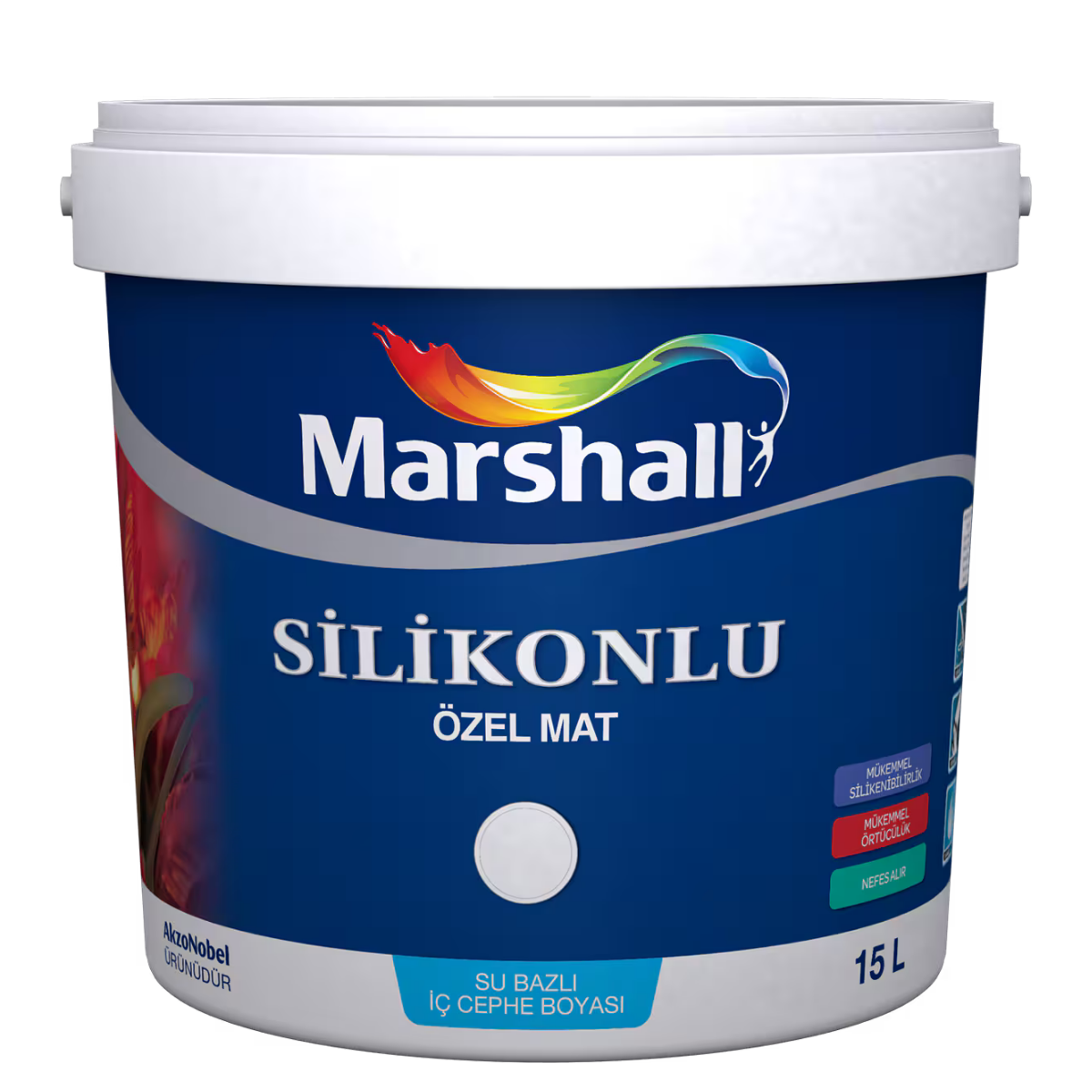 MARSHALL SİLİKONLU MAT BEYAZ 7,5 L