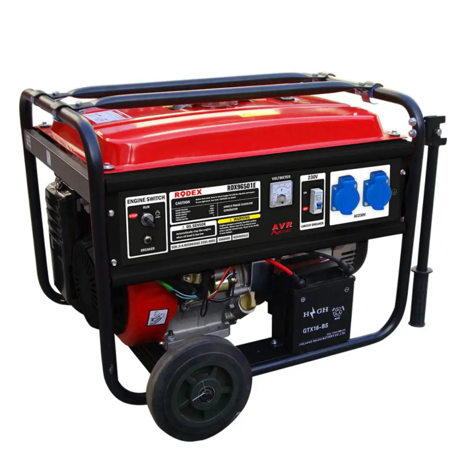 RODEX BENZİNLİ JENERATÖR 6,5 KW MARŞLI 96501E