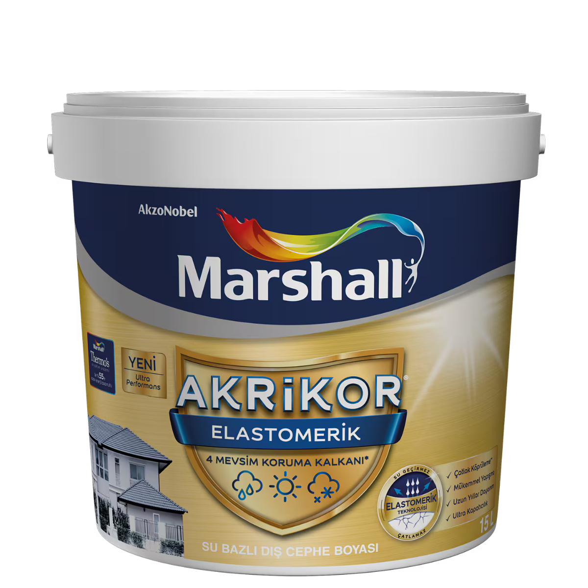 MARSHALL ELASTOMERİK BEYAZ 15 L