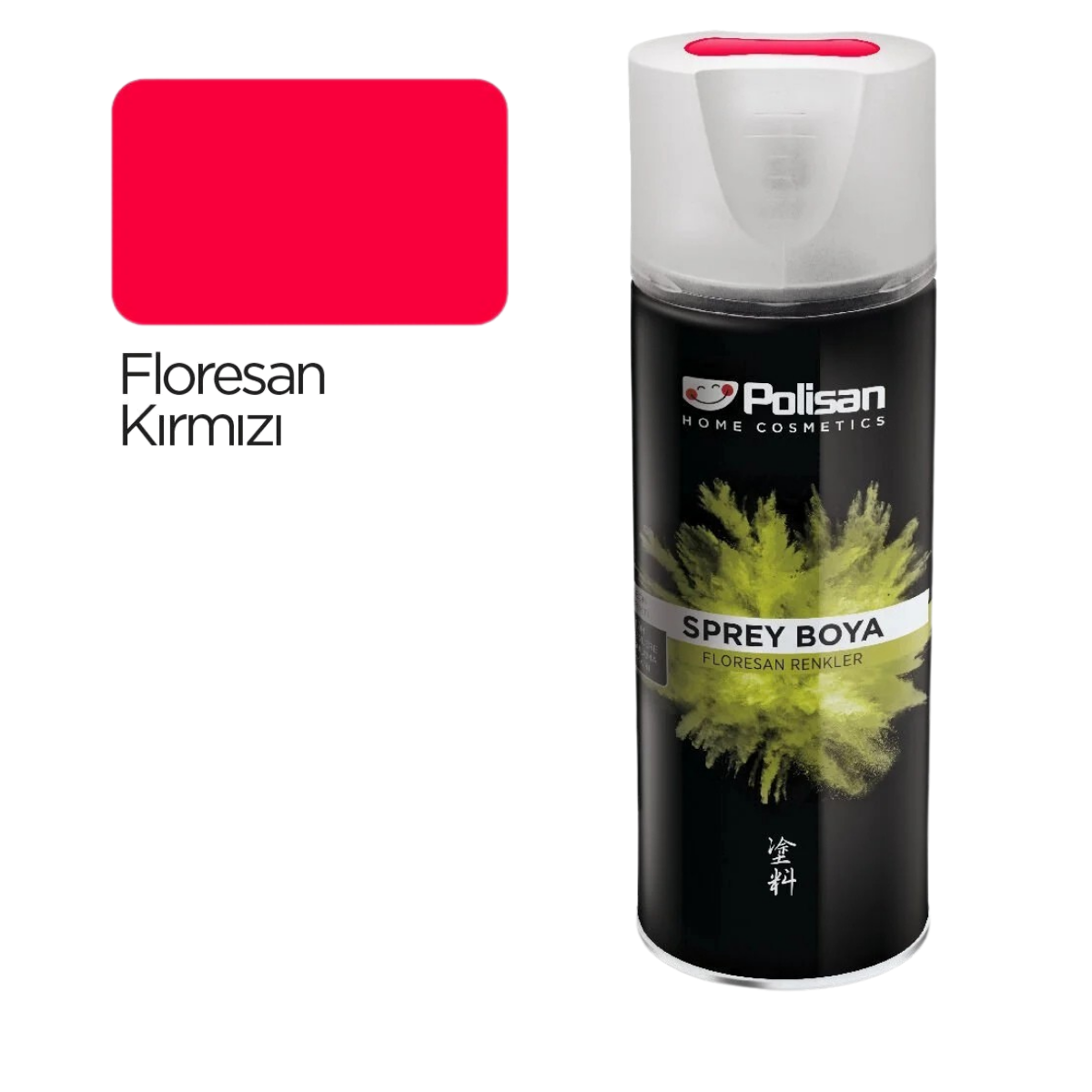 POLİSAN SPREY BOYA FLORESAN KIRMIZI