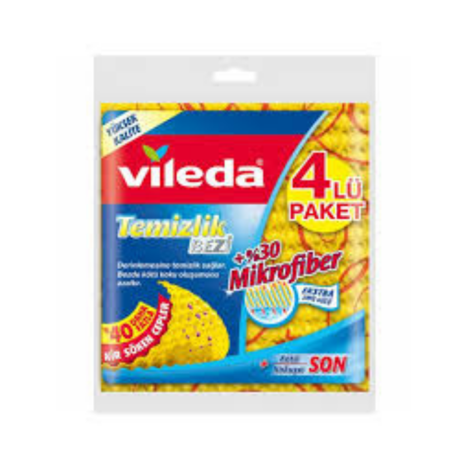 VİLEDA TEMİZLİK BEZİ 4 LÜ
